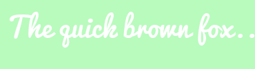 Image with Font Color FFFFFF and Background Color B8FBBD
